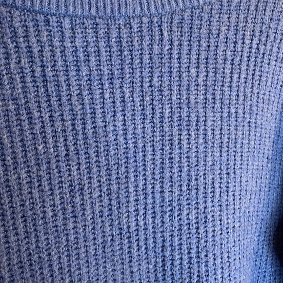 Reitmans Signature chunky v-neck sweater women’s XXL dusty blue knit dusty blue - Picture 5 of 10